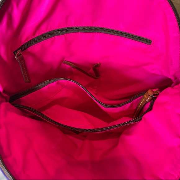 Dooney & Bourke Yellow and Purple Satchel EUC - Picture 6 of 12